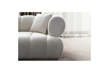 Mississauga Soffa med Divan 3-sits - Vit - Möbler - Soffa - Divansoffor & schäslongsoffa