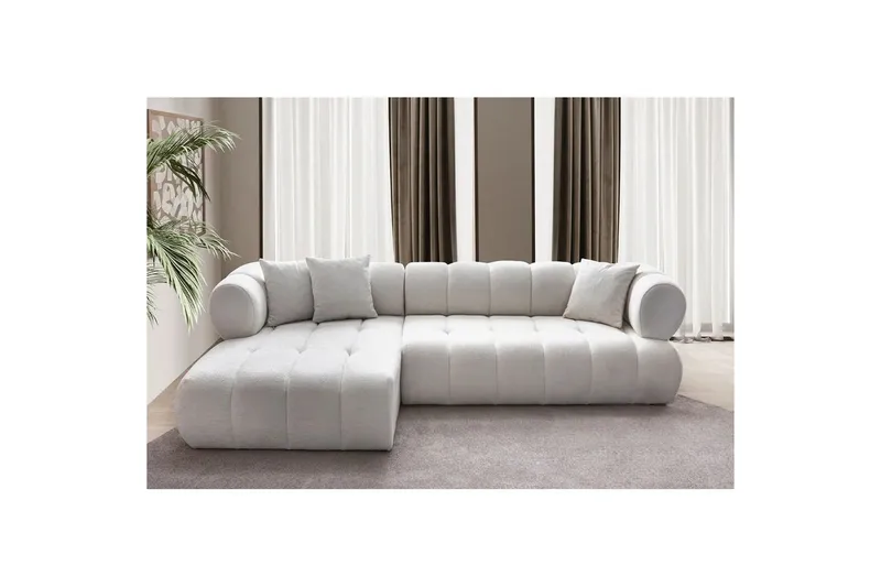 Mississauga Soffa med Divan 3-sits - Vit - Möbler - Soffa - Divansoffor & schäslongsoffa