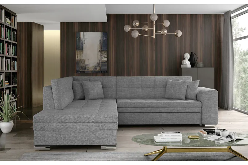 Moclino Soffa med Schäslong Vänster, Grå