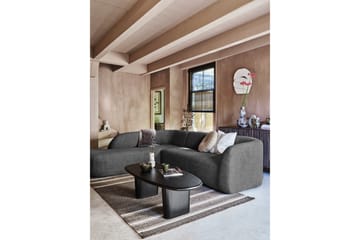 Mooli Soffa med Schäslong 3-sits - Grå/Svart - Möbler - Soffa - Divansoffor & schäslongsoffa