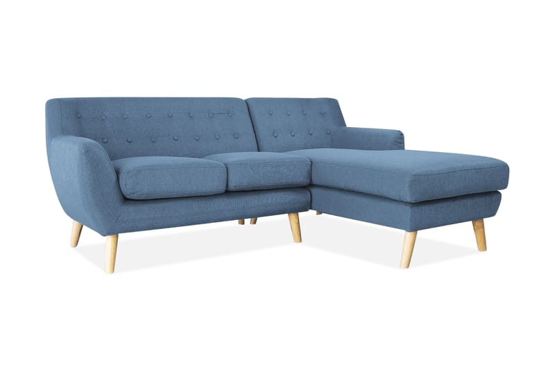 Motala Hörnsoffa 140 cm - Blå - Divansoffor & schäslongsoffa - 3 sits soffa med divan