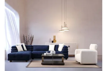 Namarta 4-sits Soffa med Divan - Mörkblå - Möbler - Soffa - Divansoffor & schäslongsoffa