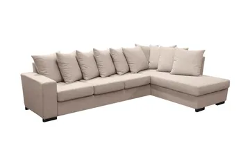Nebraska Divansoffa 4-sits Höger Kuvertkuddar - Beige - Möbler - Soffa - Divansoffor & schäslongsoffa