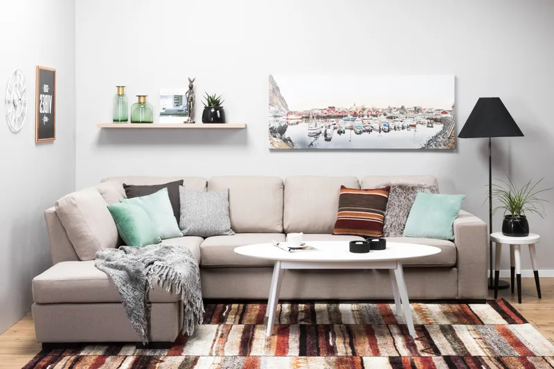 Nebraska Divansoffa 4-sits Vänster - Beige - Möbler - Soffa - Divansoffor & schäslongsoffa