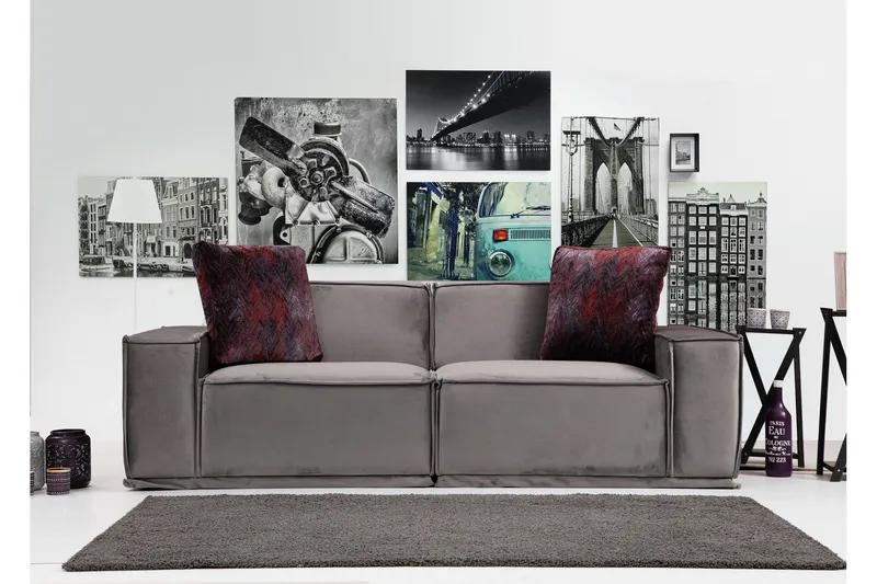 Nightcap Soffa 2-sits - Grå - Möbler - Soffa - 2 sits soffa