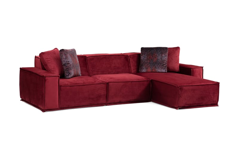 Nightcap Soffa m. Divan 4-sits - Burgundy - Divansoffor & schäslongsoffa - 4 sits soffa med divan