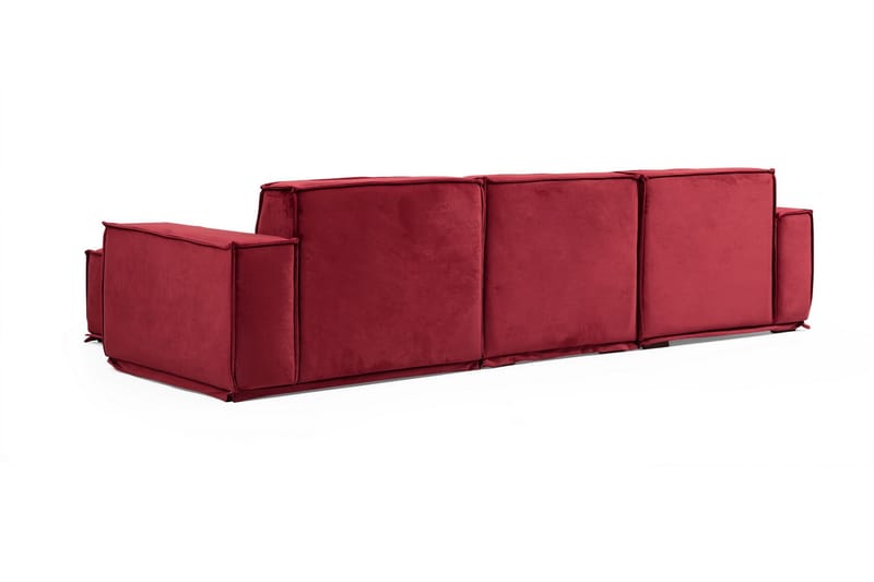 Nightcap Soffa m. Divan 4-sits - Burgundy - Möbler - Soffa - Divansoffor & schäslongsoffa