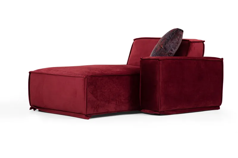 Nightcap Soffa m. Divan 4-sits - Burgundy - Möbler - Soffa - Divansoffor & schäslongsoffa