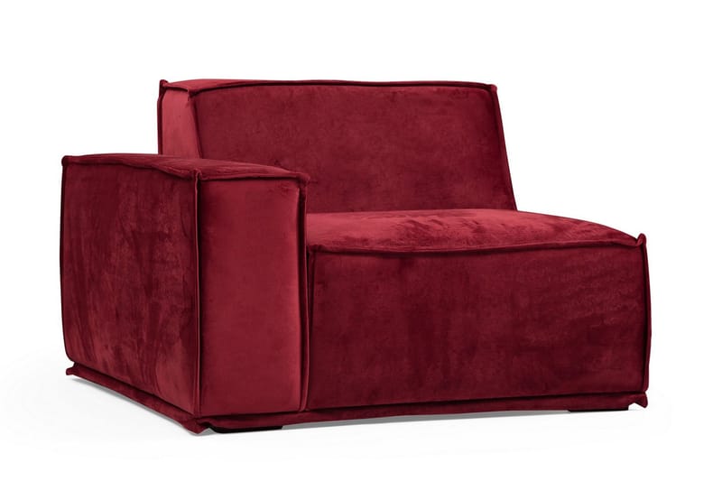 Nightcap Soffa m. Divan 4-sits - Burgundy - Möbler - Soffa - Divansoffor & schäslongsoffa