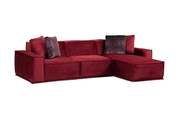 Nightcap Soffa m. Divan 4-sits - Burgundy - Möbler - Soffa - Divansoffor & schäslongsoffa