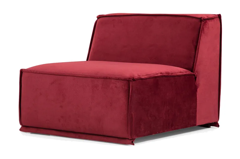 Nightcap Soffa m. Divan 4-sits - Burgundy - Möbler - Soffa - Divansoffor & schäslongsoffa