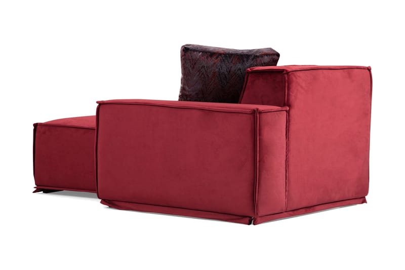 Nightcap Soffa m. Divan 4-sits - Burgundy - Möbler - Soffa - Divansoffor & schäslongsoffa