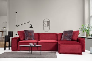 Nightcap Soffa m. Divan 4-sits - Burgundy - Möbler - Soffa - Divansoffor & schäslongsoffa