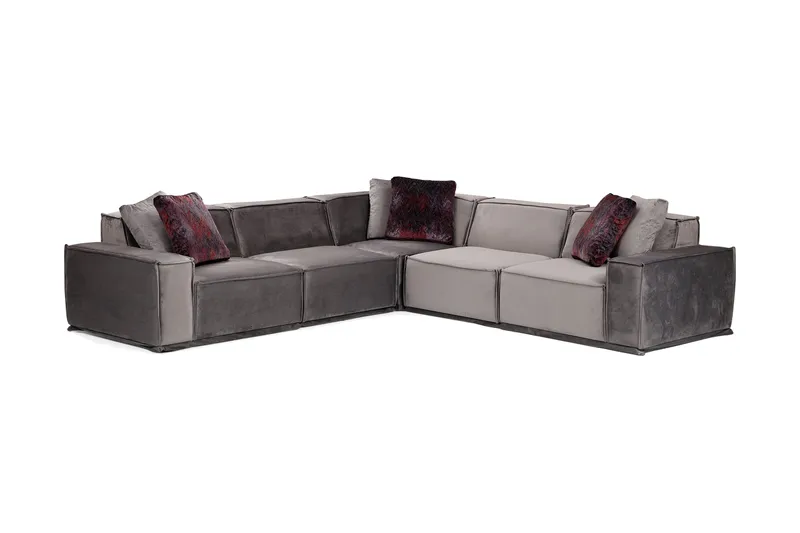 Nightcap Soffa m. Divan 6-sits, Grå