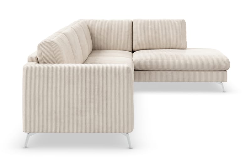 Ocean Lyx 4-sits Högervänd L-formad Schäslongsoffa i Manchester - Beige - Möbler - Soffa - Divansoffor & schäslongsoffa