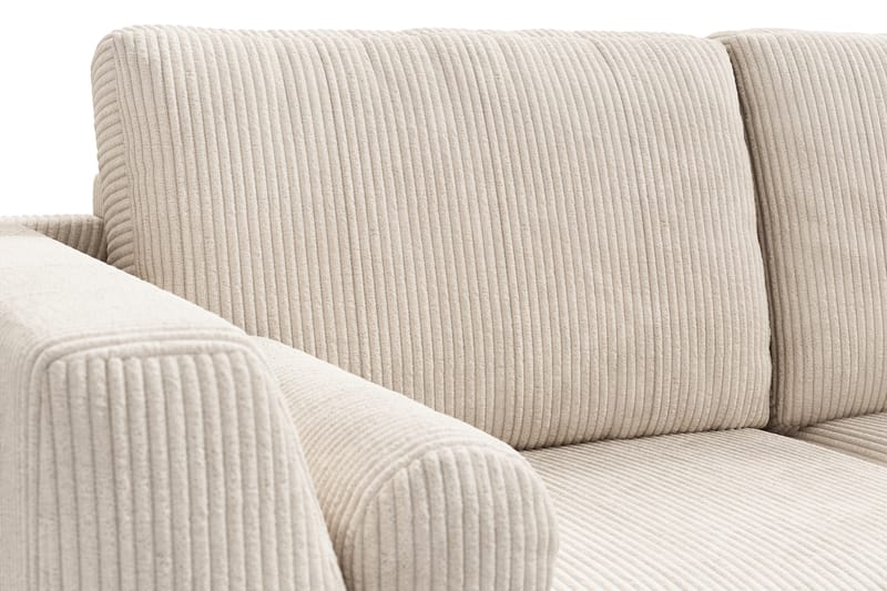 Ocean Lyx 4-sits Högervänd L-formad Schäslongsoffa i Manchester - Beige - Möbler - Soffa - Divansoffor & schäslongsoffa