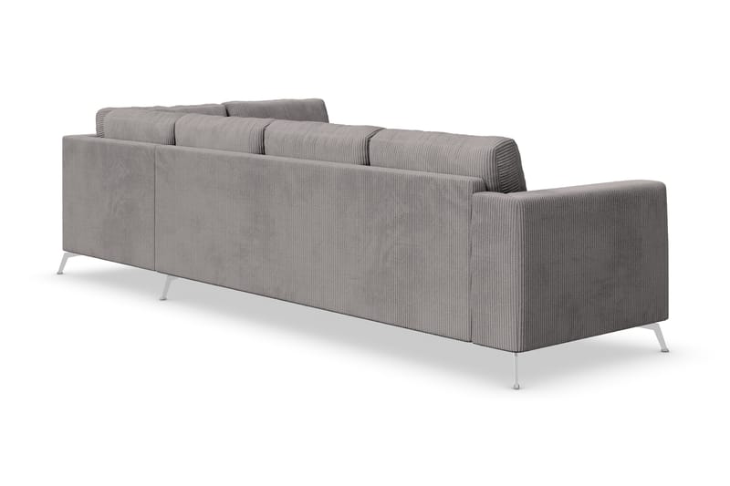 Ocean Lyx 4-sits Högervänd L-formad Schäslongsoffa i Manchester - Mörkgrå - Möbler - Soffa - Divansoffor & schäslongsoffa