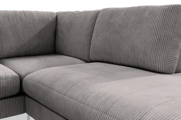 Ocean Lyx 4-sits Högervänd L-formad Schäslongsoffa i Manchester - Mörkgrå - Möbler - Soffa - Divansoffor & schäslongsoffa