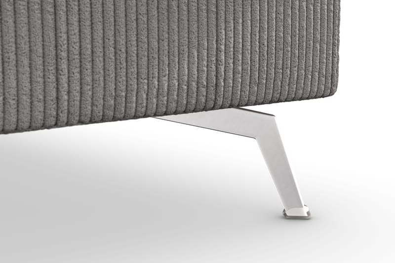 Ocean Lyx 4-sits Högervänd L-formad Schäslongsoffa i Manchester - Mörkgrå - Möbler - Soffa - Divansoffor & schäslongsoffa - 4 sits soffa med divan