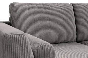 Ocean Lyx 4-sits Högervänd L-formad Schäslongsoffa i Manchester - Mörkgrå - Möbler - Soffa - Divansoffor & schäslongsoffa