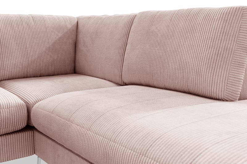 Ocean Lyx 4-sits Högervänd L-formad Schäslongsoffa i Manchester - Rosa - Möbler - Soffa - Divansoffor & schäslongsoffa