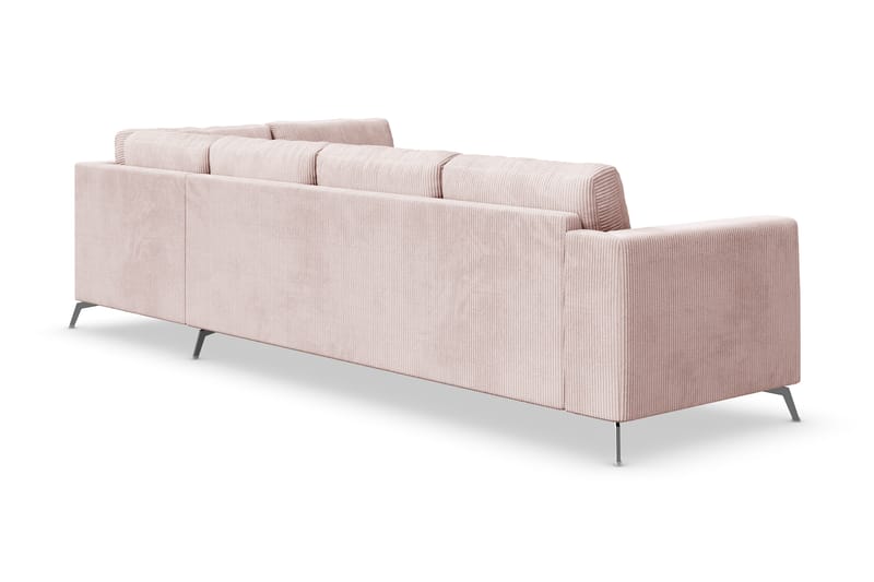 Ocean Lyx 4-sits Högervänd L-formad Schäslongsoffa i Manchester - Rosa - Möbler - Soffa - Divansoffor & schäslongsoffa - 4 sits soffa med divan