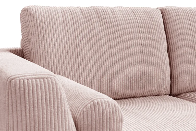 Ocean Lyx 4-sits Högervänd L-formad Schäslongsoffa i Manchester - Rosa - Möbler - Soffa - Divansoffor & schäslongsoffa - 4 sits soffa med divan