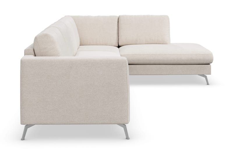 Ocean Lyx 4-sits Högervänd L-formad Schäslongsoffa i Tyg - Beige - Möbler - Soffa - Divansoffor & schäslongsoffa - 4 sits soffa med divan