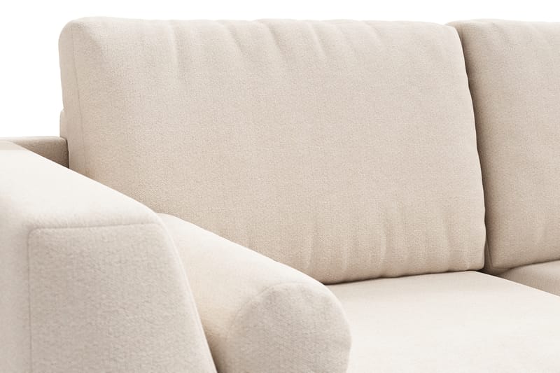 Ocean Lyx 4-sits Högervänd L-formad Schäslongsoffa i Tyg - Beige - Möbler - Soffa - Divansoffor & schäslongsoffa