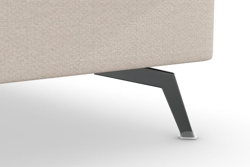 Ocean Lyx 4-sits Högervänd L-formad Schäslongsoffa i Tyg - Beige - Möbler - Soffa - Divansoffor & schäslongsoffa
