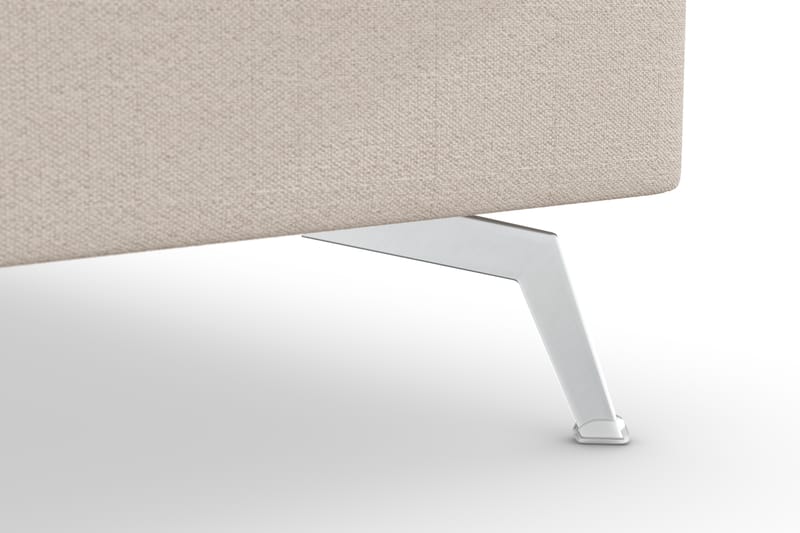Ocean Lyx 4-sits Högervänd L-formad Schäslongsoffa i Tyg - Beige - Möbler - Soffa - Divansoffor & schäslongsoffa