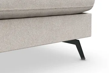 Ocean Lyx 4-sits Högervänd L-formad Schäslongsoffa i Tyg - Beige - Möbler - Soffa - Divansoffor & schäslongsoffa
