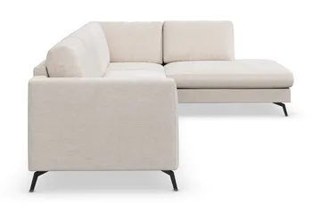 Ocean Lyx 4-sits Högervänd L-formad Schäslongsoffa i Tyg - Beige - Möbler - Soffa - Divansoffor & schäslongsoffa