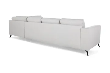 Ocean Lyx 4-sits Högervänd L-formad Schäslongsoffa i Tyg - Ljusgrå - Möbler - Soffa - Divansoffor & schäslongsoffa