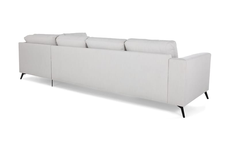 Ocean Lyx 4-sits Högervänd L-formad Schäslongsoffa i Tyg - Ljusgrå - Möbler - Soffa - Divansoffor & schäslongsoffa - 4 sits soffa med divan