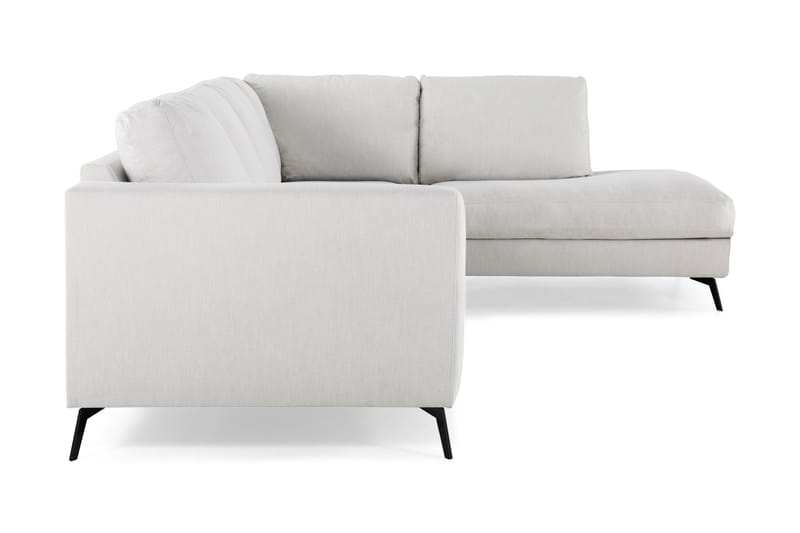 Ocean Lyx 4-sits Högervänd L-formad Schäslongsoffa i Tyg - Ljusgrå - Möbler - Soffa - Divansoffor & schäslongsoffa