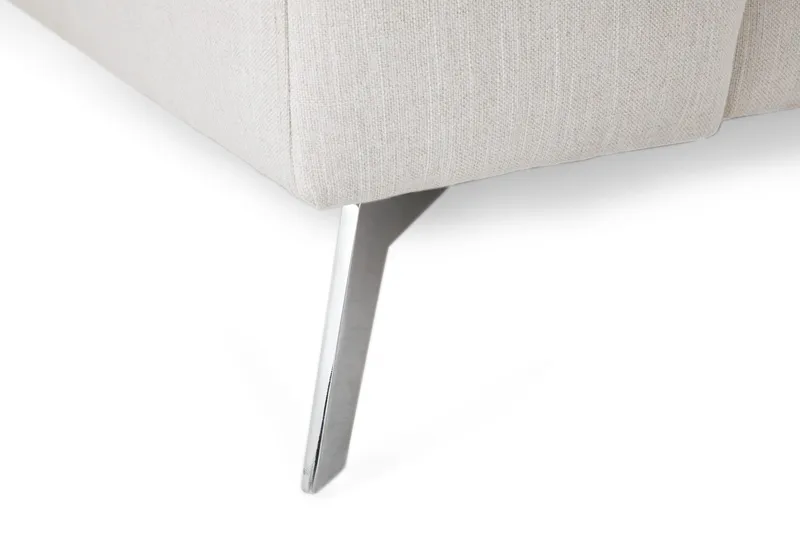 Ocean Lyx 4-sits Högervänd L-formad Schäslongsoffa i Tyg - Ljusgrå - Möbler - Soffa - Divansoffor & schäslongsoffa - 4 sits soffa med divan