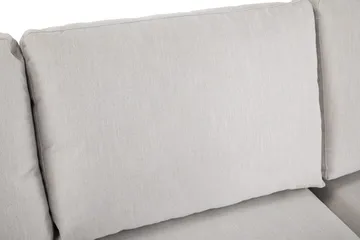 Ocean Lyx 4-sits Högervänd L-formad Schäslongsoffa i Tyg - Ljusgrå - Möbler - Soffa - Divansoffor & schäslongsoffa