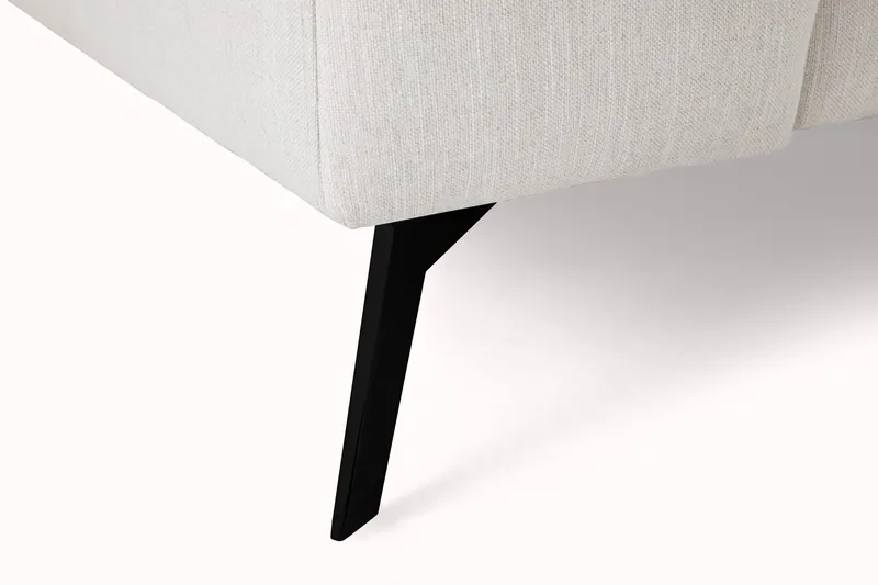 Ocean Lyx 4-sits Högervänd L-formad Schäslongsoffa i Tyg - Ljusgrå - Möbler - Soffa - Divansoffor & schäslongsoffa - 4 sits soffa med divan