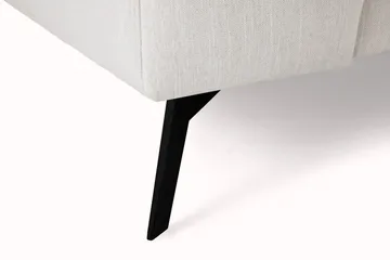 Ocean Lyx 4-sits Högervänd L-formad Schäslongsoffa i Tyg - Ljusgrå - Möbler - Soffa - Divansoffor & schäslongsoffa