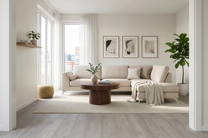 Ocean Lyx 4-sits Soffa med Schäslong Höger - Beige - Möbler - Soffa - Divansoffor & schäslongsoffa