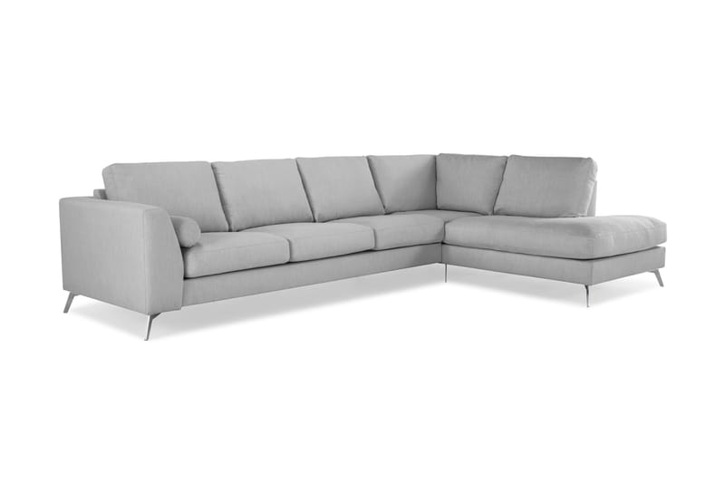 Ocean Lyx 4-sits Soffa med Schäslong Höger - Grå - Möbler - Soffa - Divansoffor & schäslongsoffa