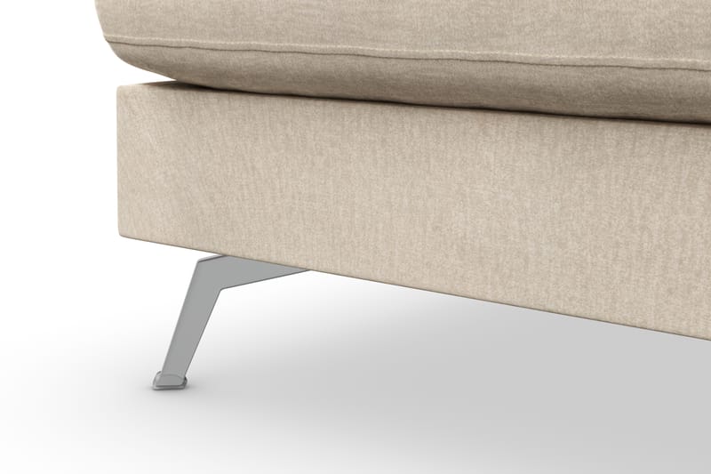 Ocean Lyx 4-sits Soffa med Schäslong Vänster - Beige/Sammet - Möbler - Soffa - Divansoffor & schäslongsoffa