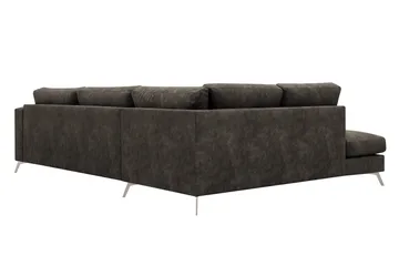 Ocean Lyx 4-sits Soffa med Schäslong Vänster - Brun - Möbler - Soffa - Divansoffor & schäslongsoffa