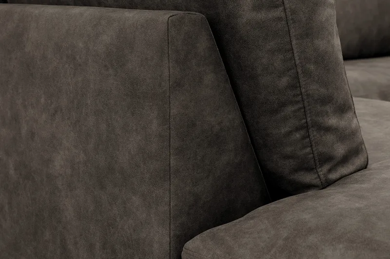 Ocean Lyx 4-sits Soffa med Schäslong Vänster - Brun - Möbler - Soffa - Divansoffor & schäslongsoffa