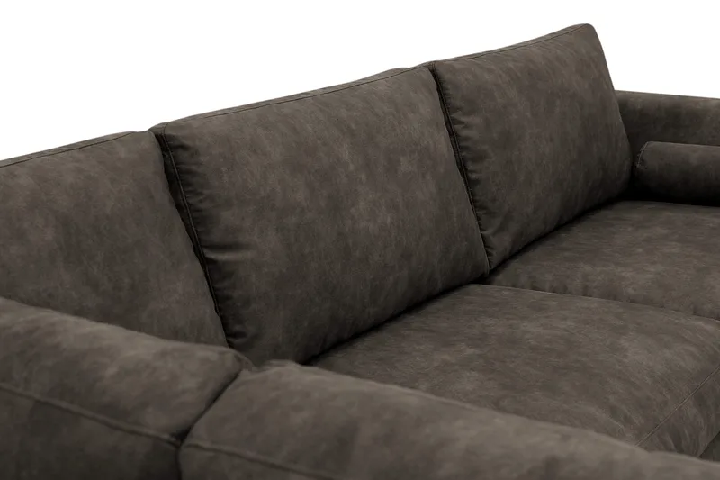 Ocean Lyx 4-sits Soffa med Schäslong Vänster - Brun - Möbler - Soffa - Divansoffor & schäslongsoffa
