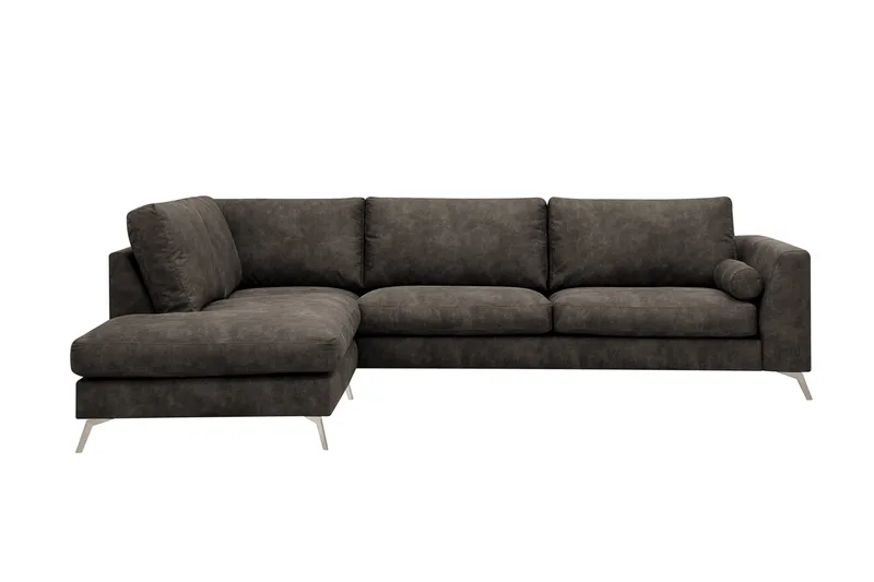 Ocean Lyx 4-sits Soffa med Schäslong Vänster, Brun
