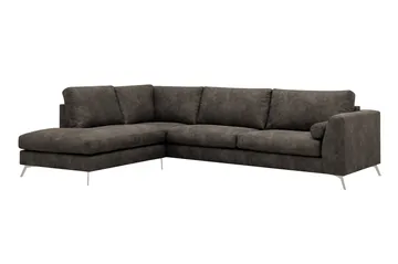 Ocean Lyx 4-sits Soffa med Schäslong Vänster - Brun - Möbler - Soffa - Divansoffor & schäslongsoffa