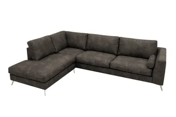 Ocean Lyx 4-sits Soffa med Schäslong Vänster - Brun - Möbler - Soffa - Divansoffor & schäslongsoffa