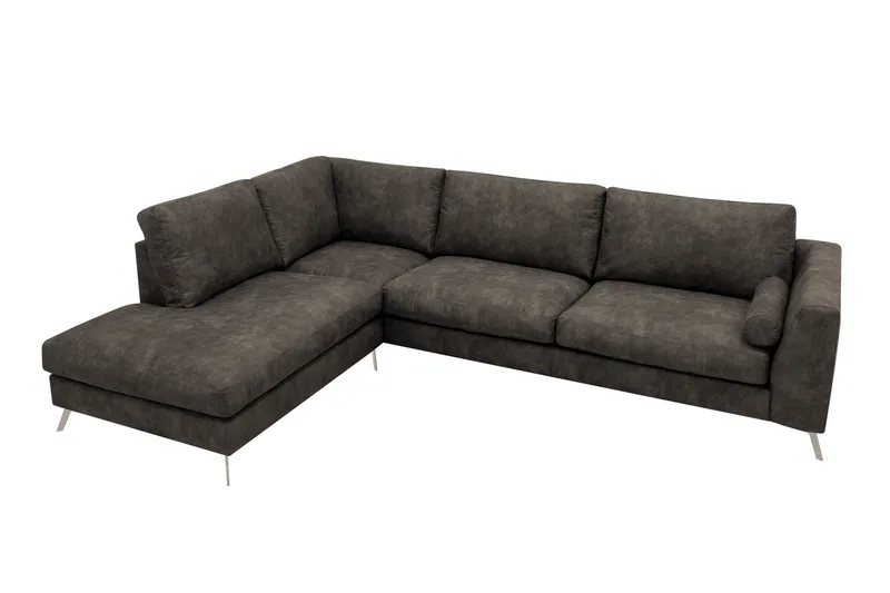 Ocean Lyx 4-sits Soffa med Schäslong Vänster - Brun - Möbler - Soffa - Divansoffor & schäslongsoffa
